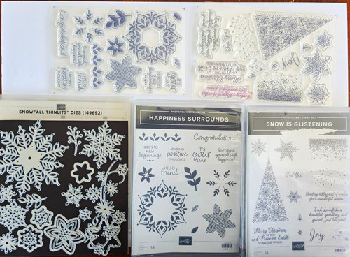 Stampin snowfall thinlits - snowfall,