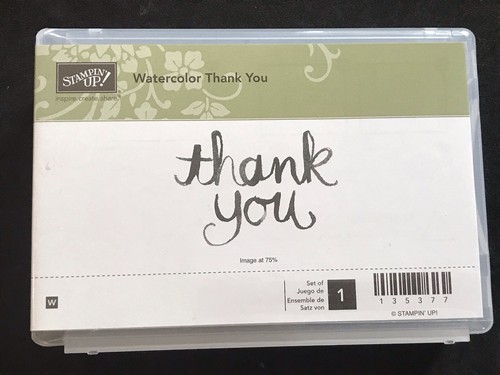 Watercolour thank you - thank,