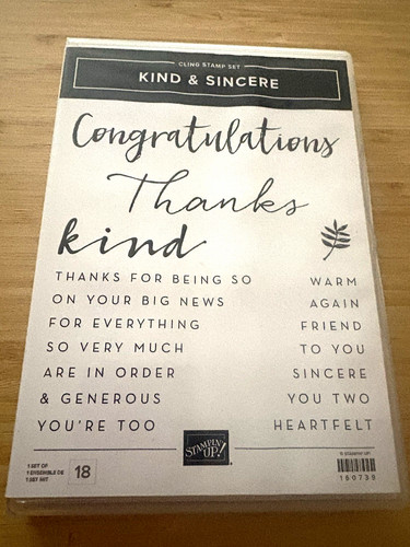 Stampin kind sincere - up!,