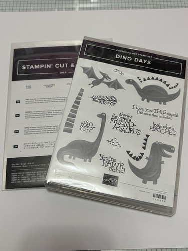 Stampin dino days stamp - days, set
