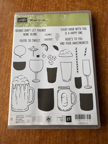 Stampin mixed drinks stamp - stampin, up
