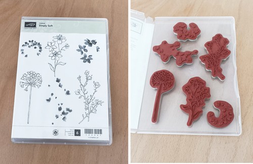 Stampin red rubber stamp - up,