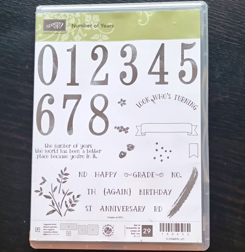 Stampin number of years - up!,
