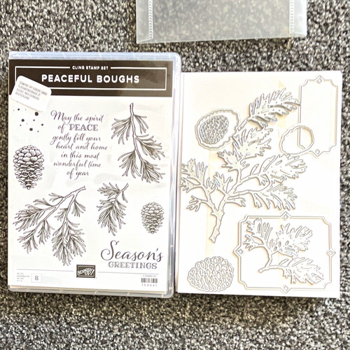 Stampin peaceful boughs - stampin', up!