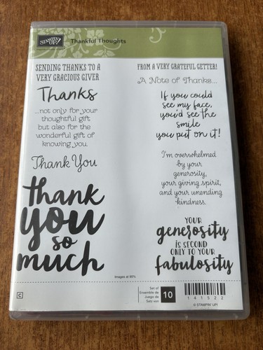 Stampin thankful thoughts - up,