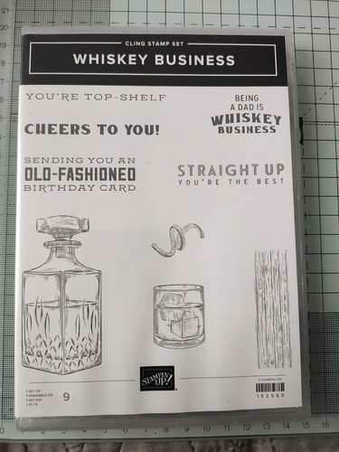 Stampin stamp set - stamp, whiskey