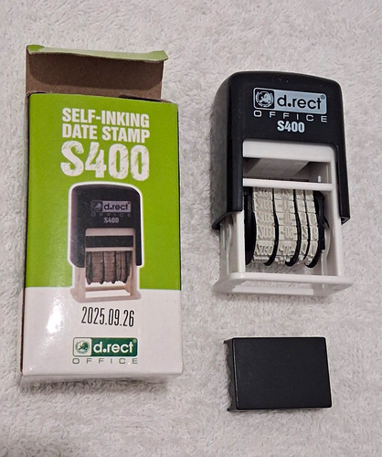 Rect s400 self inking - d.rect, date