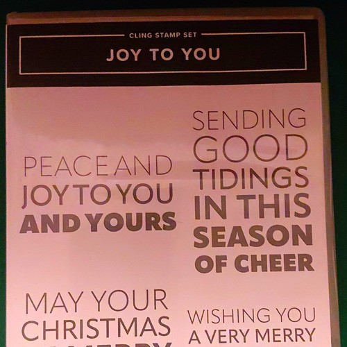 Stampin joy to - up!, cling