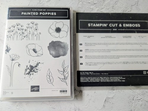 Painted poppies stamps - painted, (9)