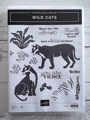 Stampin wild cats stamp - wild,