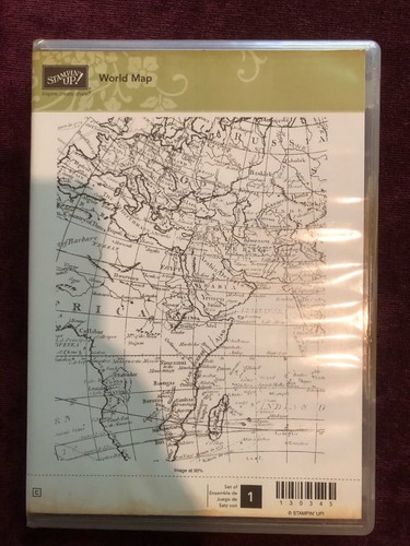 Stampin world map stamp - stampin'up, set