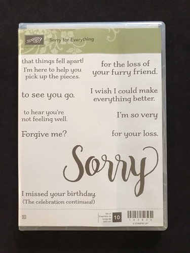 Sorry for everything - for,