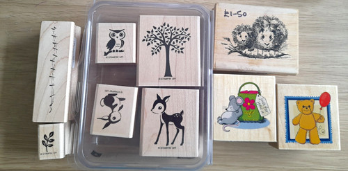 Stampin wooden mounted - stampin',
