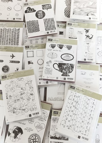 Stampin red rubber stamp - up,