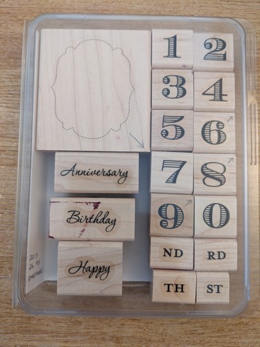 Stampin wood mount rubber - up!,