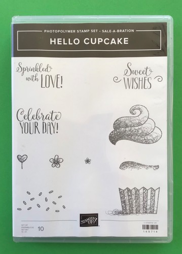 Hello cupcake stampin up - hello,