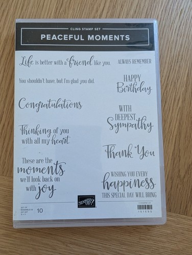 Stampin used peaceful - used,