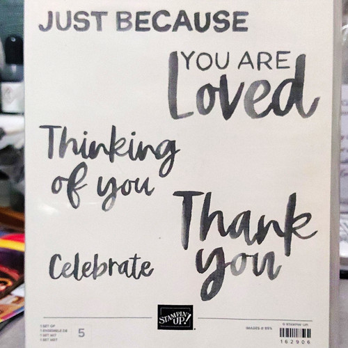Stampin just because you - stampin', up!